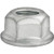 M10-1.5 Hex Flange Locknut, 21mm Flange, 11.5mm Height, Zinc Finish (Qty: 25)