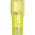 12-10 GA Female Quick Slide Terminals, Fully Insulated, Yellow (Qty: 25)