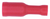 Female Snap Plug Bullet Connector 22 - 18ga, Red Vinyl (Qty: 10)