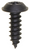 Tapping Screw M4.2-1.41 x 13mm, Phillips Round Washer Head, Black (Qty: 100)