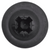 Tapping Screw M4.2-1.41 x 10mm, Phillips Washer Head, Black (Qty: 100)