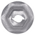 Thread Cutting Nut for 4mm Stud Size, Zinc (Qty: 100)
