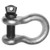 Screw Pin Anchor Shackle, 5/16", Galvanized Weldless, 9/16" betw. Eyes