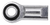 Female Rod End Ball Joint, 3/8"-24 Right-Hand Thread