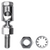 Damper Control Swivel With Nut & Lock Washer, 1/4"-28 (Qty: 3)