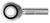 Rod End Ball Joint Male 1/2"-20 Left-Hand Thread