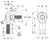 Rod End Ball Joint Female With Stud, 3/8"-24 Left-Hand Thread