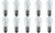 Box of 10 Bulbs 6 Watt 120 Volt Screw Base E12 Clear 6S-6 120V