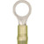 Solderless Ring Terminal, Yellow, 12/10 Gauge, 5/16" to 3/8" Ring (Qty: 25)
