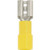 Solderless Quick Connect Terminal, Yellow, 1/4" Female, 12/10 Gauge (Qty: 25)