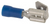 Solderless Piggyback Quick Connect Terminal, Blue, 1/4", 16/14 Gauge (Qty: 25)
