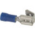 Solderless Piggyback Quick Connect Terminal, Blue, 1/4", 16/14 Gauge (Qty: 25)