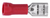 Solderless Quick Connect Terminal, Red, 3/16" Female, 22-18 Gauge (Qty: 25)