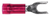Solderless Spade Terminal, Red, 22/18 Gauge, #4/#6 Stud (Qty: 25)