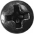 Tapping Screw #6 x 1/2", Phillips Oval Head, Black Oxide (Qty: 100)