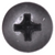 Tapping Screw #10 x 1-1/2", Phillips Pan Head, Black Oxide (Qty: 50)