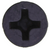 Tapping Screw #6 x 1/2", Phillips Flat Head, Black Oxide (Qty: 100)