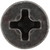 Tapping Screw #6 x 1", Phillips Flat Head, Black Oxide (Qty: 100)