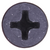 Tapping Screw #8 x 1-1/2", Phillips Flat Head, Black Oxide (Qty: 50)