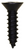 Tapping Screw #10 x 3/4", Phillips Flat Head, Black Oxide (Qty: 100)