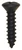 Tapping Screw #4 x 1/2", Phillips Oval Head, Black Oxide (Qty: 100)