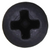Tapping Screw #4 x 1", Phillips Oval Head, Black Oxide (Qty: 100)
