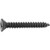 Tapping Screw #4 x 3/8, Phillips Flat Head, Black Oxide (Qty: 100)