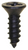 Tapping Screw #4 x 3/8, Phillips Flat Head, Black Oxide (Qty: 100)