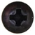 Tapping Screw #4 x 1/4, Phillips Pan Head, Black Oxide (Qty: 100)