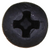 Tapping Screw #4 x 1/2, Phillips Pan Head, Black Oxide (Qty: 100)