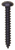Tapping Screw #4 x 3/4", Phillips Pan Head, Black Oxide (Qty: 100)