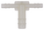 Nylon Tee Connector, 1/8" x 1/8" x 1/4" (Qty: 10)