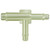 Nylon Tee Connector, 1/4 x 3/16 x 3/16 (Qty: 10)