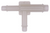 Nylon Tee Connector, 1/4 x 3/16 x 3/16 (Qty: 10)