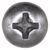 Tapping Screw #8 x 3/4", Phillips Pan Head, 18-8 Stainless Steel (Qty: 50)