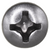 Tapping Screw #12 x 1-1/4", Phillips Oval Head, 18-8 Stainless Steel (Qty: 25)