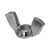 #10-24 Wing Nut, 18-8 Stainless Steel (Qty: 25)