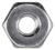 #6-32 Hex Machine Screw Nut, 18-8 Stainless Steel (Qty: 100)