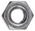 1/4"-20 Hex Machine Screw Nut, 18-8 Stainless Steel (Qty: 100)