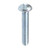 Machine Screw #8-32 x 1/2", Slotted Round Head, 18-8 Stainless Steel (Qty: 100)