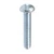 Machine Screw #10-32 x 1, Slotted Round Head, 18-8 Stainless Steel (Qty: 50)