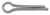 3/32" x 1/2" Cotter Pin, 18-8 18-8 Stainless Steel (Qty: 100)