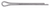 3/32" x 1-1/4" Cotter Pin, 18-8 18-8 Stainless Steel (Qty: 50)