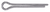 1/8" x 1" Cotter Pin, 18-8 Stainless Steel (Qty: 50)