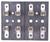 4 Gang Fuse Block for SFE-20 or any 3 AG series fuse, Phosphor Bronze Fuse Clips