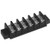 Terminal/Junction Block, With Barrier Strips, 6 Gang, 20 Amp