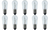 Box of 10 Bulbs 6 Watt 130 Volt Screw Base E12 Clear 6S6/130V