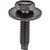 M4-0.7 x 16mm Hex Head SEMS Screw Bold, Dog Point, 13mm Washer, Black (Qty: 50)