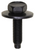 M4-0.7 x 16mm Hex Head SEMS Screw Bold, Dog Point, 13mm Washer, Black (Qty: 50)