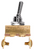 Marine Toggle Switch (SPST, On/Off) All Brass, 35 Amp @ 6 Volt, 20 Amp @ 12 Volt